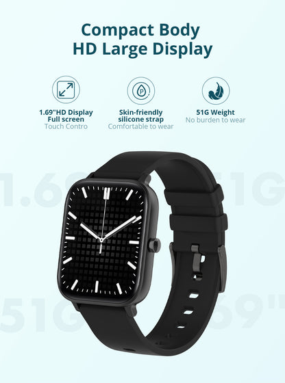 COLMI P8 GT Smartwatch 1.69 inch Full Screen - Blue - SuperHub