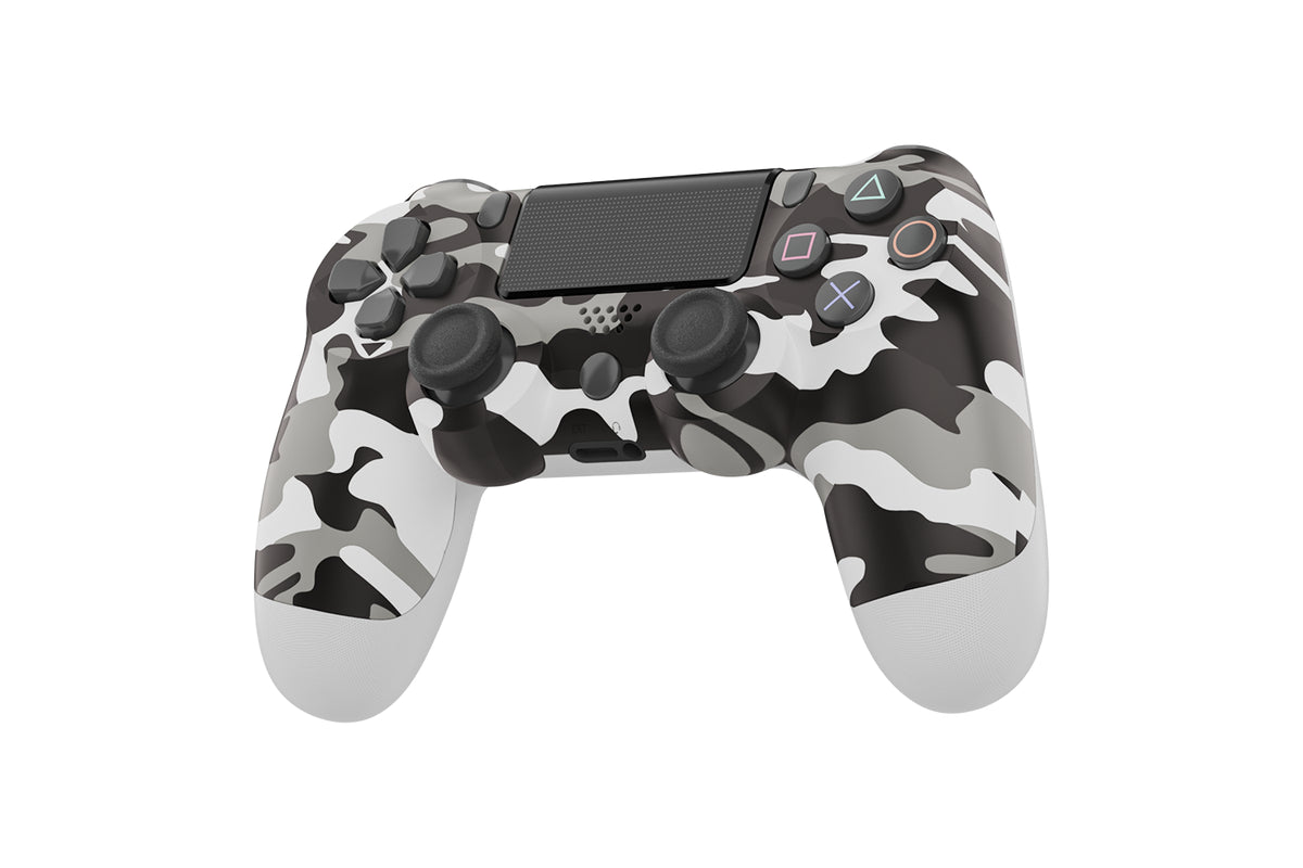 Bluetooth wireless Play Station 4 compatible controller - Grey Camouflage - SuperHub