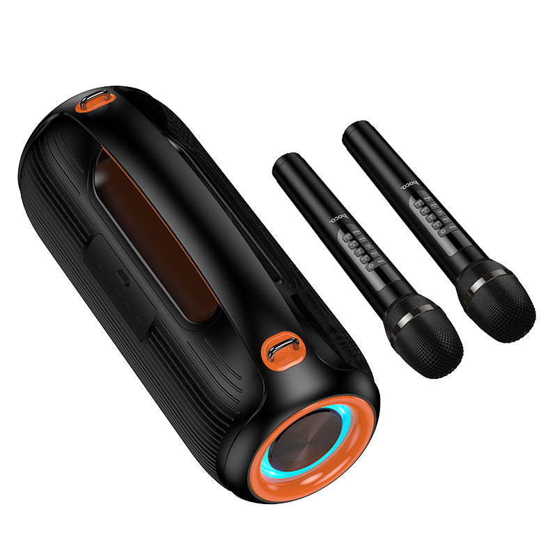 Hoco 600W Bluetooth Party Speaker with 2 Wireless Microphones (DS67)