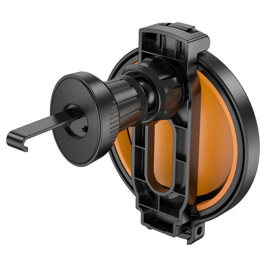 Hoco ZP14 air vent cup holder attached to car vent, designed to securely hold drinks in a vehicle.