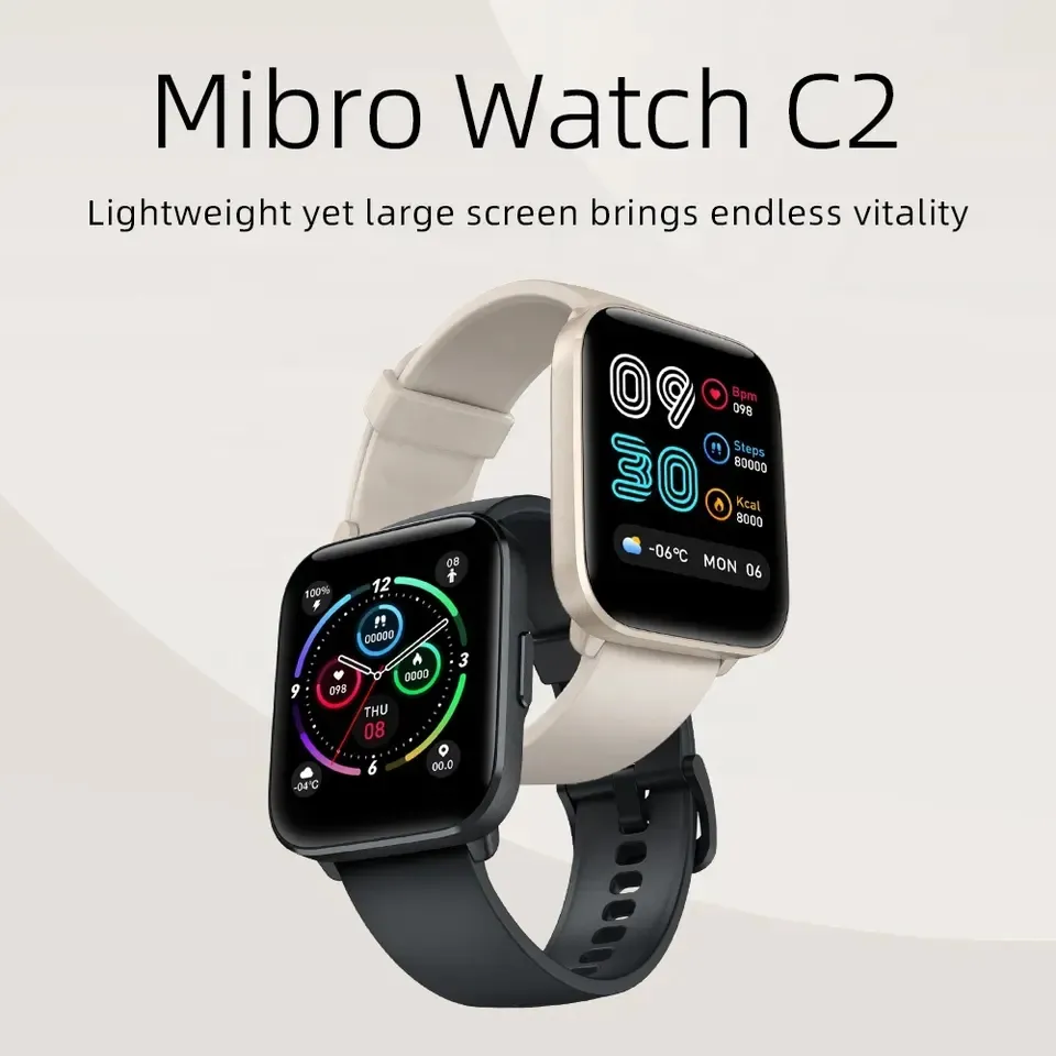 Mibro C2 SmartWatch -1.69 inch HD Screen - Beige - SuperHub