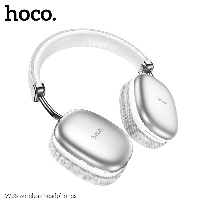 Premium Bluetooth Headset w/ 40 Hours (W35) white - SuperHub