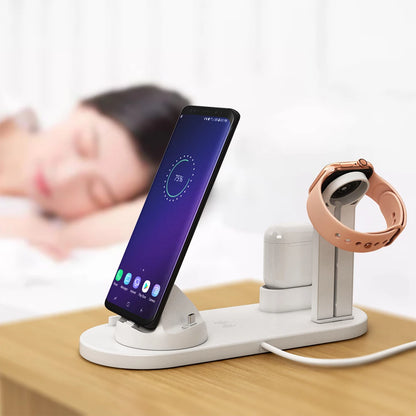 6 in 1 Wireless Charger Multi Devices 15W Fast Charging - SuperHub