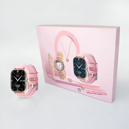 A58 Plus Smart Watch with Luxury Jewellery Gift Set