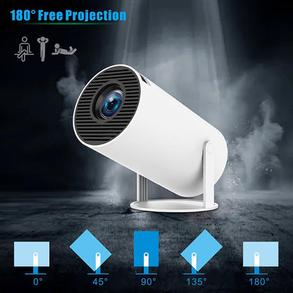 HY300PRO Projector - Full-HD 1280x720P, 2.4G Wi-Fi, 4K Decoding