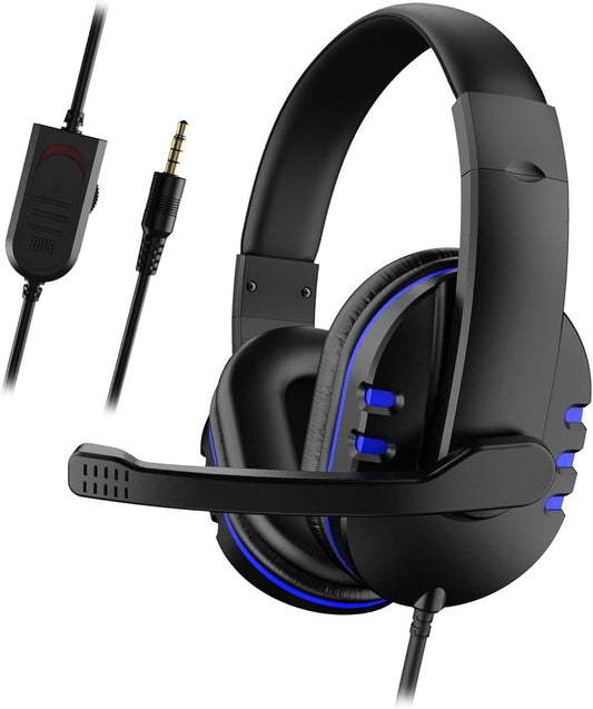 SuperHub H-7260 wired gaming headphones with over-ear design and adjustable headband, featuring a built-in microphone.