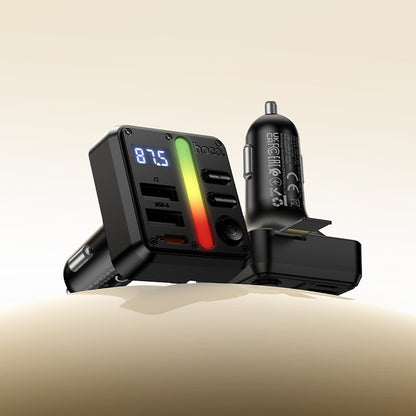 Hoco 45W FM Car Kit with PD+QC, LED Display (E89)