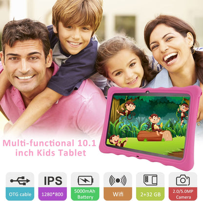 Veidoo 10.1" Inch Tablet with 32GB Storage and Protective Silicon Case  - Pink - SuperHub