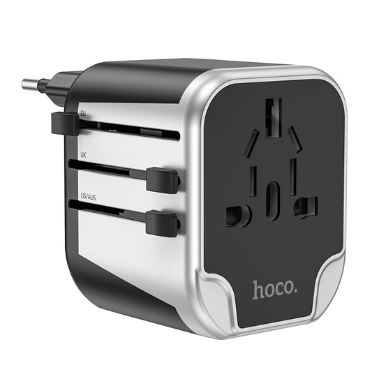 International Travel Power Adapter w/ 2 USB (AC5) - SuperHub