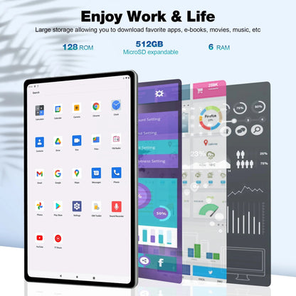 10.36” Android Tablet with dual camera 6GB RAM 128GB Storage - SuperHub