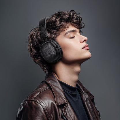 Hoco Leather Bluetooth Headset w/ 32 Hours (W64)