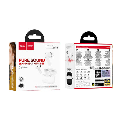 Hoco TWS Earbuds with 7 Hours, Carry Case and Snap Hook (EQ30)