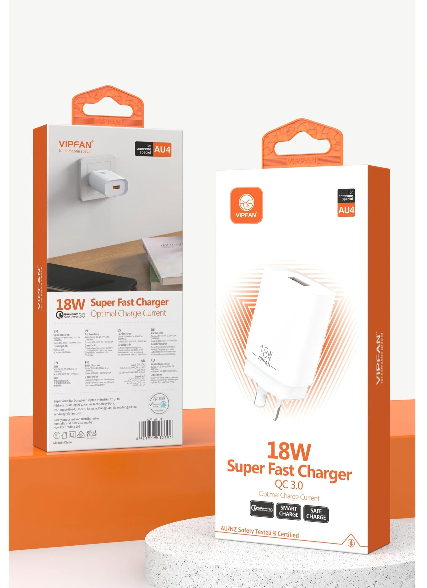 18W USB Super Fast Charger w/ QC3.0 (AU4) - SuperHub