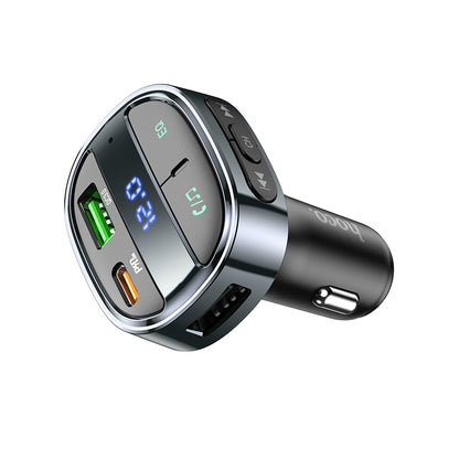 Hoco E70 PD30W + QC3.0 Car Bluetooth FM Transmitter - SuperHub