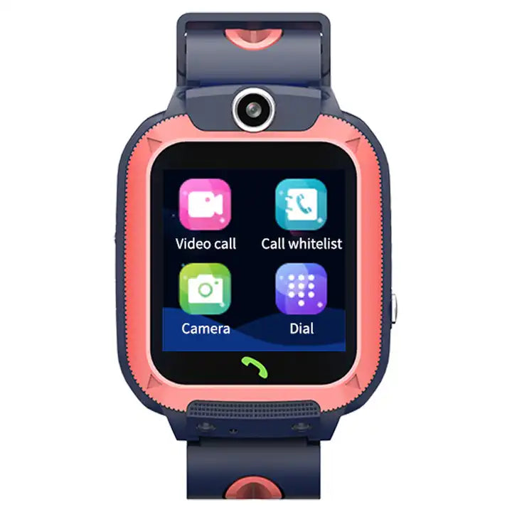 Kids Smart Watch - 4G - LBS Tracking - Voice and Video Calling - SOS - IP67 Waterproof - Orange - SuperHub