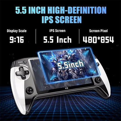 X9 Retro Handheld Game Console | 5.5" HD Display | 6200+ Games - SuperHub