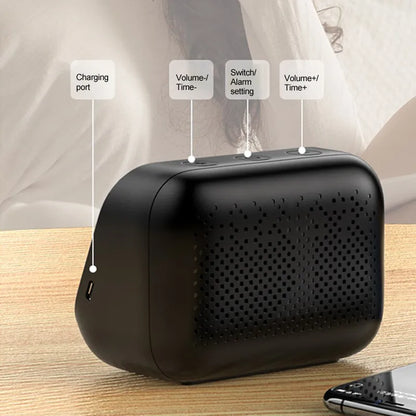 Lenovo ThinkPlus TS13 Multi-functional Wireless Bluetooth Speaker with Alarm Clock - Black - SuperHub