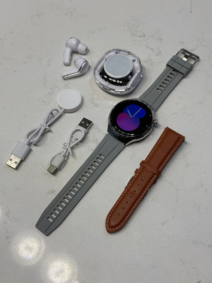 D21 Watch 4 + Earbuds Bundle Set