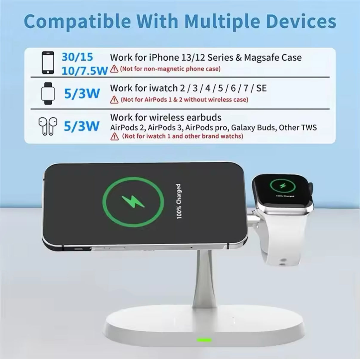 N1 15w Magnetic Wireless Charger 3 in 1 | Charging Station