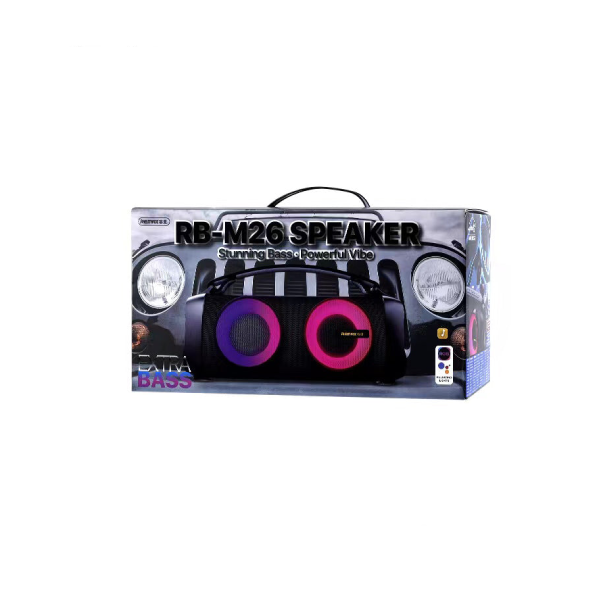 REMAX BLUETOOTH SPEAKER RB-M26 BLACK - SuperHub