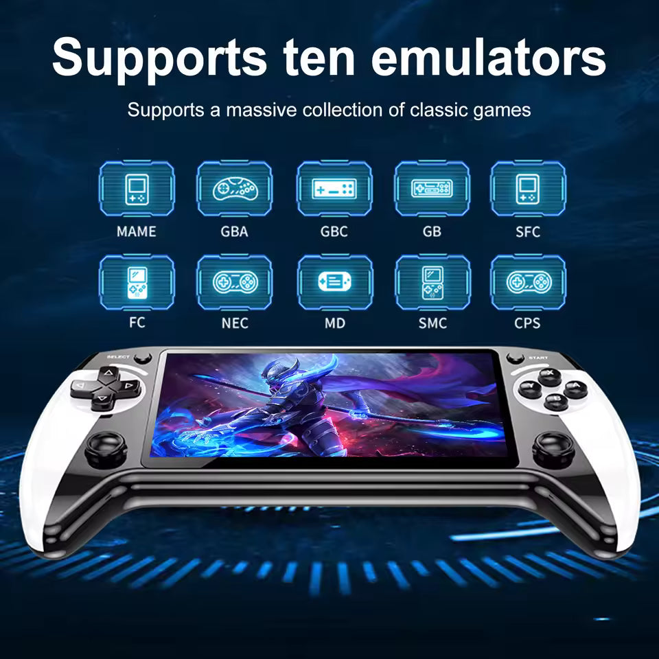 X9 Retro Handheld Game Console | 5.5" HD Display | 6200+ Games - SuperHub
