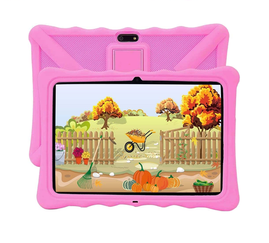 Veidoo 10.1" Inch Tablet with 32GB Storage and Protective Silicon Case  - Pink - SuperHub
