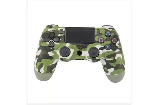 Bluetooth wireless Play Station 4 compatible controller - Green Camouflage - SuperHub