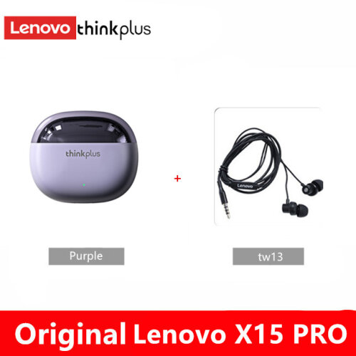 Lenovo Think Plus X15 Pro Bluetooth Earphones Purple Blue