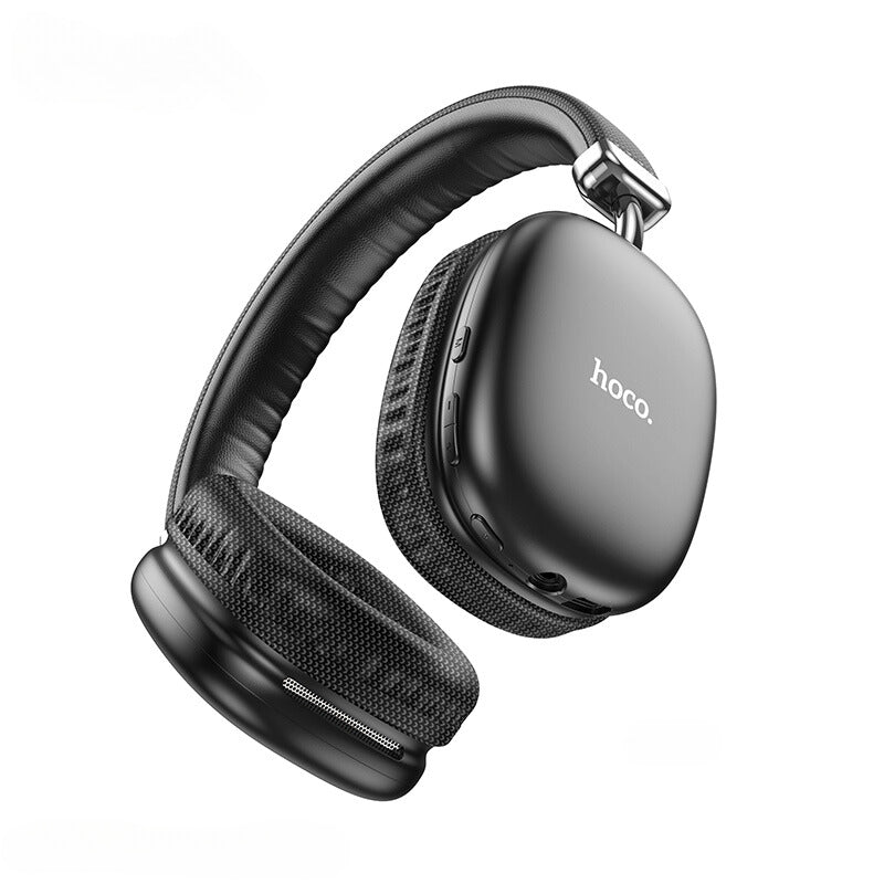 Premium Bluetooth Headset w/ 40 Hours (W35) Black - SuperHub