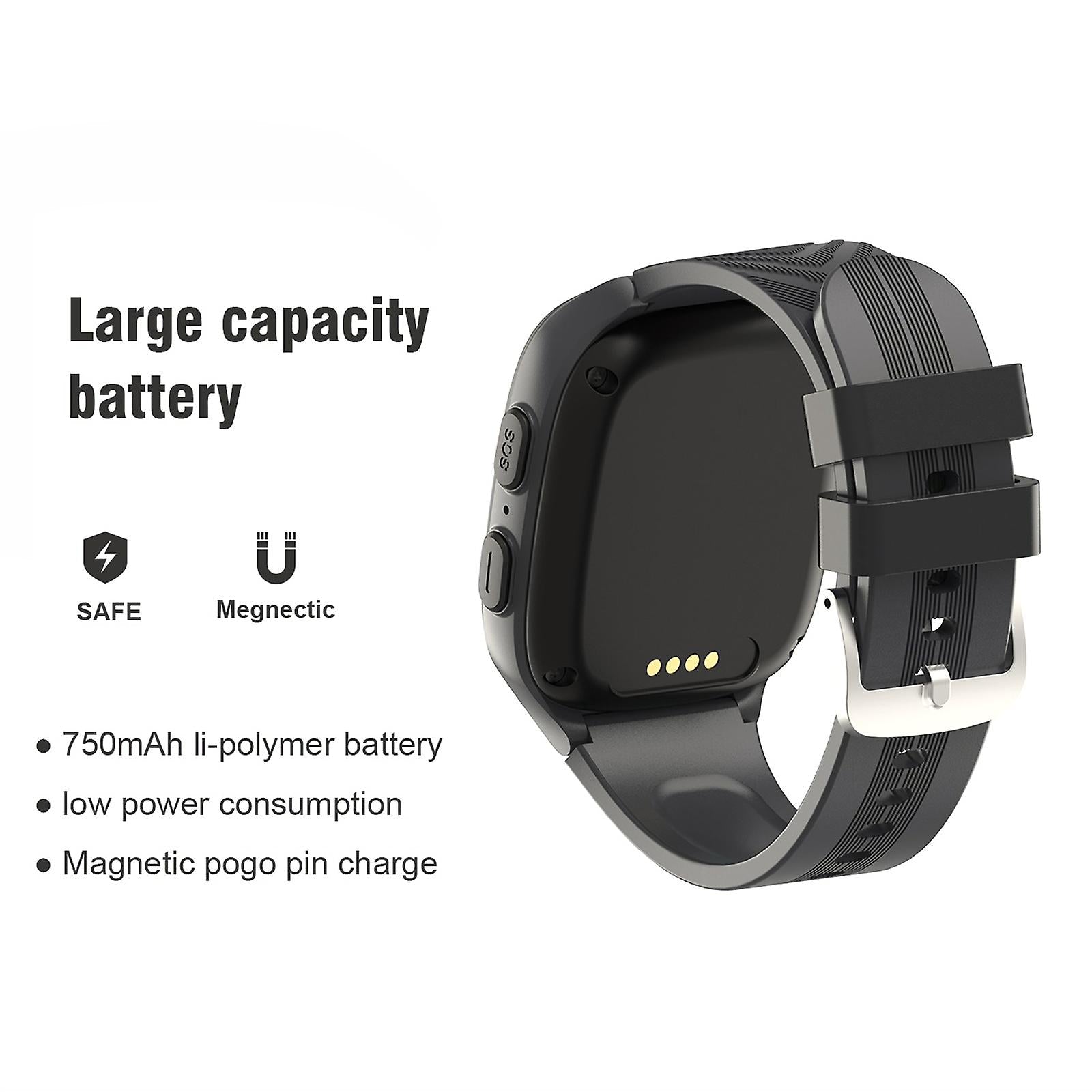 Lt31 Kids Smart Watch, 4g Ip67, Safety Support App For Android And ios, Multifunctional Wristband - Black - SuperHub