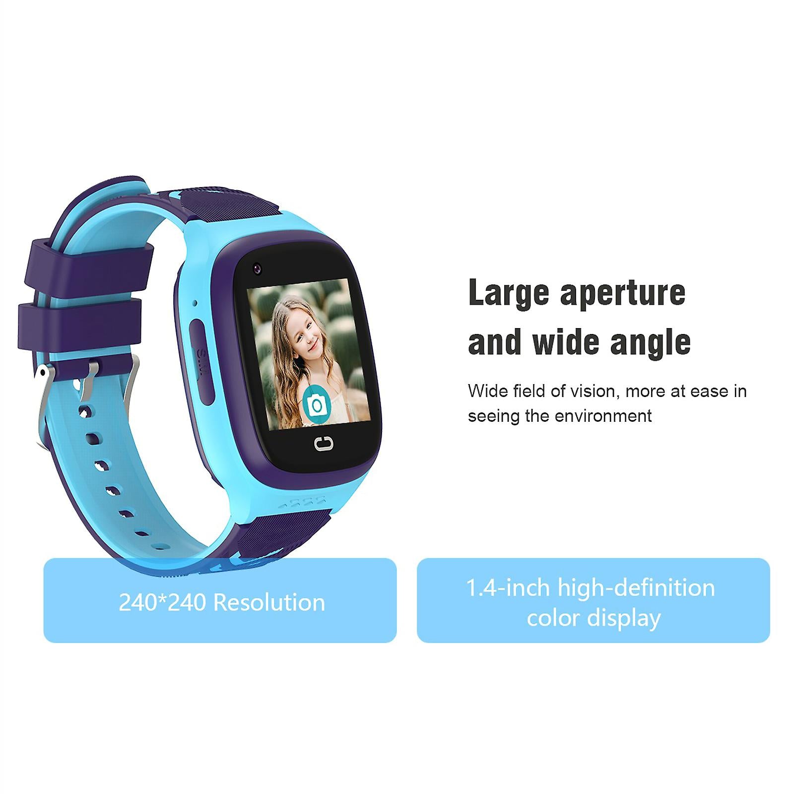 Lt31 Kids Smart Watch, 4g Ip67, Safety Support App For Android And ios, Multifunctional Wristband - Blue - SuperHub