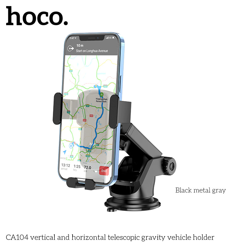 Hoco Premium Gravity Car Mount for Windshield/Dashboard CA104 - SuperHub