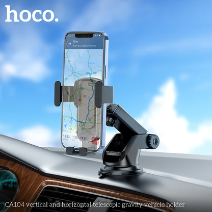 Hoco Premium Gravity Car Mount for Windshield/Dashboard CA104 - SuperHub