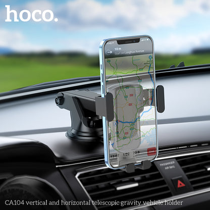 Hoco Premium Gravity Car Mount for Windshield/Dashboard CA104 - SuperHub