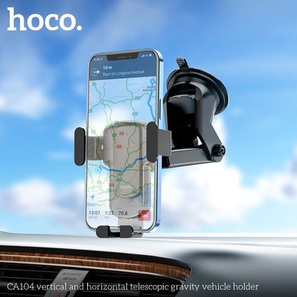 Hoco Premium Gravity Car Mount for Windshield/Dashboard CA104 - SuperHub