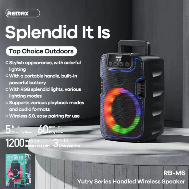 REMAX RB-M6 Wireless Speaker - SuperHub