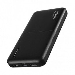 1000mAh Power Bank w/ 2 USB, 4 built in Cables (F10) Black