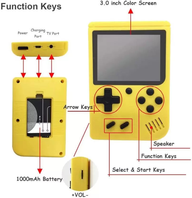 SUP 400 in 1 Game Box Console - Yellow - SuperHub