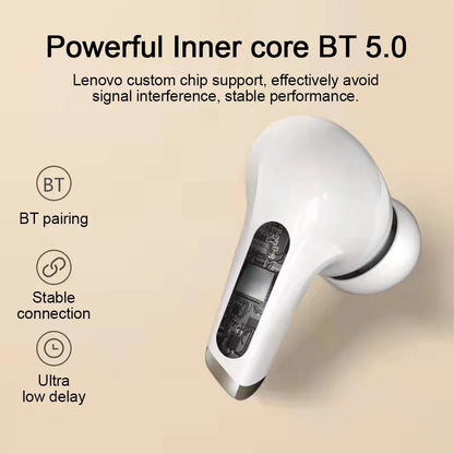 Lenovo XT88 - Bluetooth Wireless Earphones With Charging Case, Inbuilt Microphone - Black - SuperHub