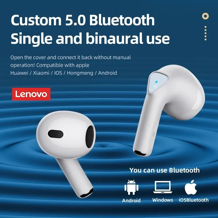 Lenovo LP 80 - Bluetooth Earphones - White - SuperHub